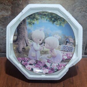 Precious Moments Decorative Plate Hamilton Good Friends Are Forever